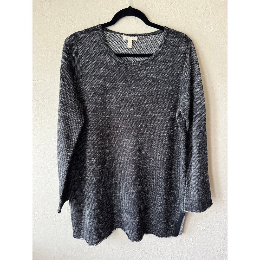 Eileen Fisher Crewneck Organic Linnen / Organic Cotton Sweater Dress Size M